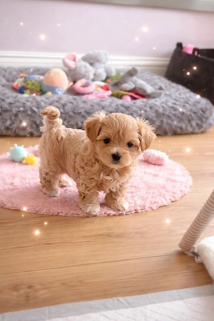 maltipoo poodle mini toy apricot 