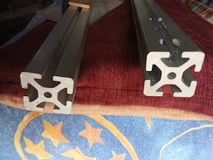 profil aluminiu extrudat 40 x 40 x 1000