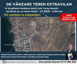 6 Terenuri Extravilan Moldova Noua – Parcelabile