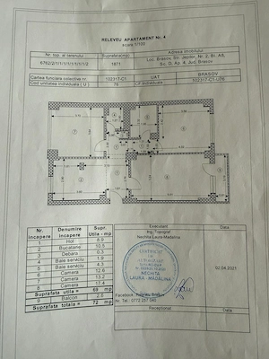Apartament 3 camere pietonal Racadau - imagine 4