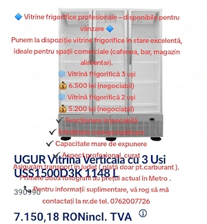 vitrină frigorifică 3 uși de vanzare - imagine 2