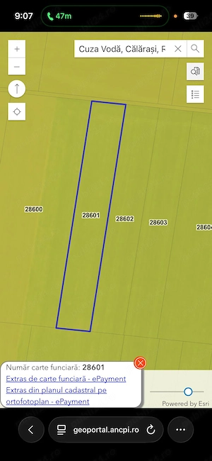 Teren extravilan de vanzare 1,7 ha Cuza Voda, Calarasi, usor negociabil - imagine 3