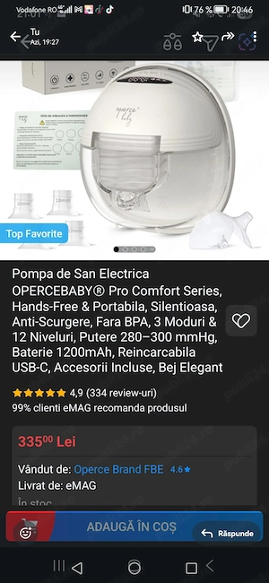 Pompa de san noua, nefolosita cu toate accesoriile 