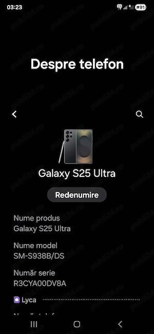 Samsung S25 Ultra 256Gb