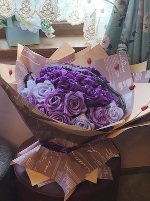 Vand sau fac pe comandă buchete de saten în Deva - imagine 4