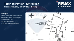 Teren de vânzare 2.131mp, Utilități branșate, Pitești– Găvana - imagine 3