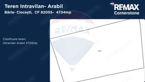 Teren intravilan 4.734 mp – Front 50 m, utilități la drum - imagine 4