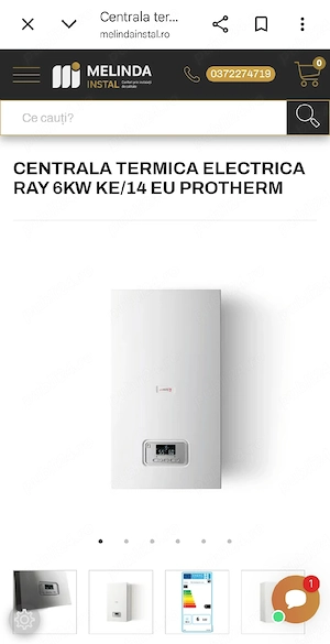 Vand Centrala termica electrica Ray 6kW KE 14 EU PROTHERM