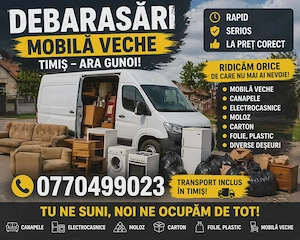 Transport mobila  marfa  mutari diverse Debarasari  Tel   Ridic moloz la sac 