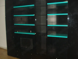 Biblioteca MARE neagra lucioasa - Italia lungime 2,90 m, inaltime 2,30 m - imagine 2