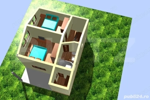 Cabană din lemn masiv, 100 mp utili, teren 3000 mp, Someșu Rece - imagine 8