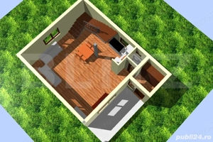 Cabană din lemn masiv, 100 mp utili, teren 3000 mp, Someșu Rece - imagine 7