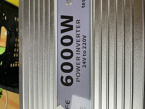Invertor sinusoida pura 6000w + 3 baterii gel