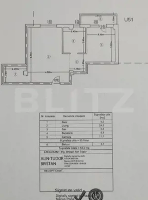 Apartament 2 camere, 50.90 mp, zona Visani - imagine 9