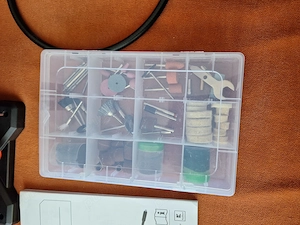 Polizor dublu pentru banc cu freza prelungitor flexibil si accesorii - imagine 5