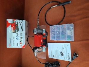 Polizor dublu pentru banc cu freza prelungitor flexibil si accesorii - imagine 2