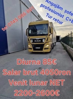 Firmă de Transport angajează șofer categoria C+E