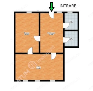 Apartament cu 2 camere decomandate la casa in zona ultracentrala Sibiu - imagine 7