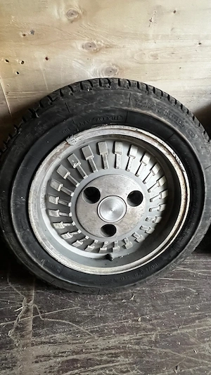 Jante Oltcit/Citroen Axel R13,5 cu cauciucuri - imagine 3