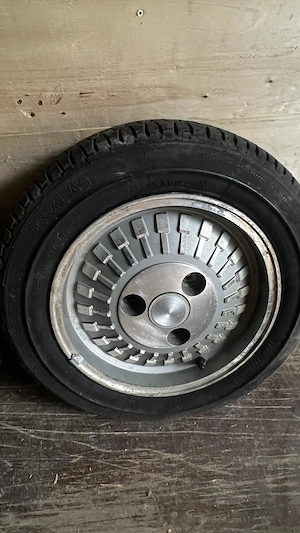 Jante Oltcit/Citroen Axel R13,5 cu cauciucuri - imagine 4