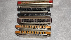 6 SASE muzicute de colectie - cele din poze hohner etc