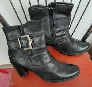 Botine dama din piele, masura 38
