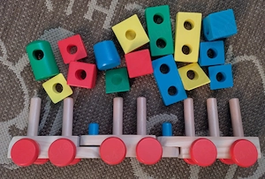 Tren lemn Melissa & Doug