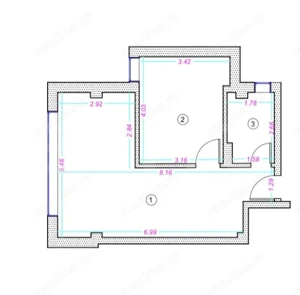 Apartament 2 camere, 45mp, finisat, zona Donath