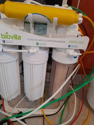 Filtru apa cu osmoza inversa 6 nivele,pompa booster și lampa ultra violete 