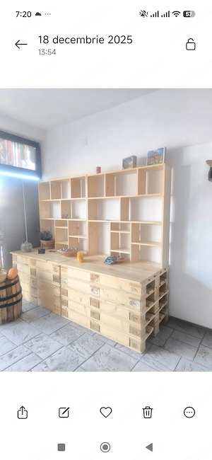 Rafturi lemn magazin