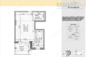 Garsoniera spatioasa in ansamblu rezidential VIVAMUS – predare 2026