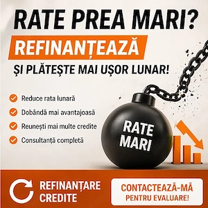 Ratele te apasă? Refinanțarea poate schimba situația