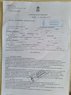 teren cu casă în Iași 