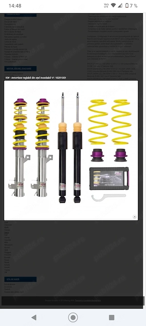 Suspensie Kw v1 Logan