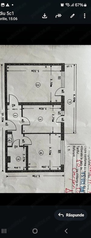 Republicii, 2 camere, 67000 euro neg - imagine 16