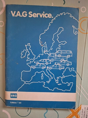 Carte service vintage vag