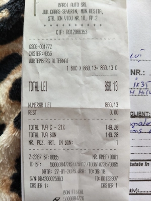 Vând alternator folosit 1 lună jumătate Wurtemberg 12V, 150A - imagine 2