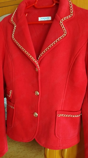 Sacou dama roșu elegant 