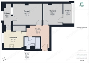 Apartament cu 2 camere etaj 1 - Zona Buziașului Timișoara - imagine 19