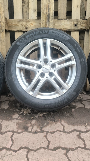 3 jante Rial Bavaro 6.5Jx16 5x98 et38 + 2 caucucuri de vara Michlen + 4 Continental 205 / 55 R16 - imagine 4