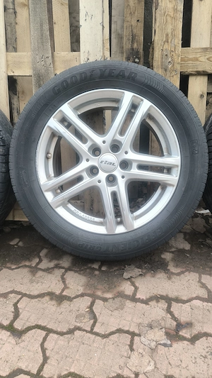 3 jante Rial Bavaro 6.5Jx16 5x98 et38 + 2 caucucuri de vara Michlen + 4 Continental 205 / 55 R16 - imagine 3