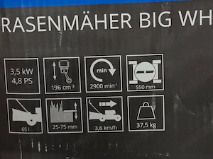 masina de tuns gazon pe benzina cu tractiune stare nou  - imagine 3