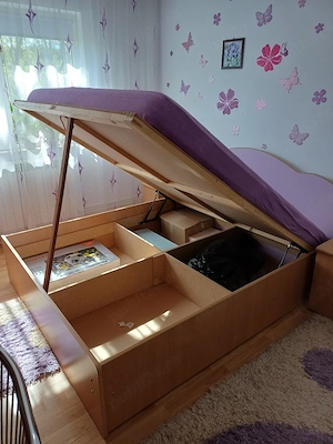 Mobilier dormitor-pat cu saltea, sifonier, birou, comoda. - imagine 4