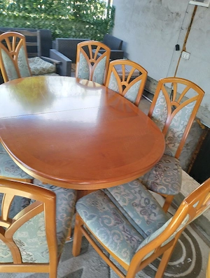 MASĂ Sufragerie Extensibilă Cu 8 SCAUNE 