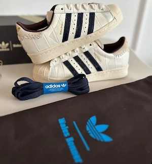 Adidas Super Star x Wales Bonner White Croc Model Rar- 100% original