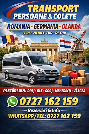 Plecari din Romania  Germania  Olanda si retur