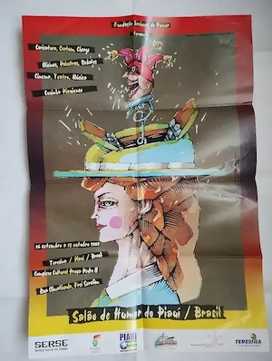 282. Poster afiș de caricatura, 64 cm x 44 cm