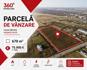 Teren cu Autorizatie de constructie Cal. Medves