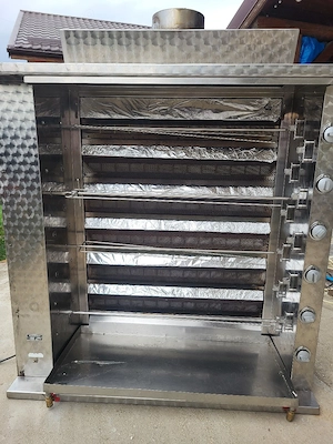 Rotisor pe gaz inox Suprema