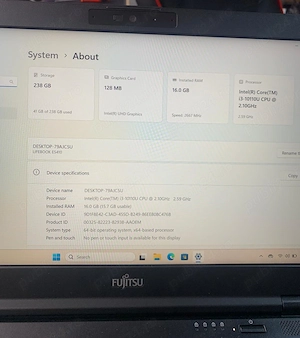 Laptop ieftin Fujitsu